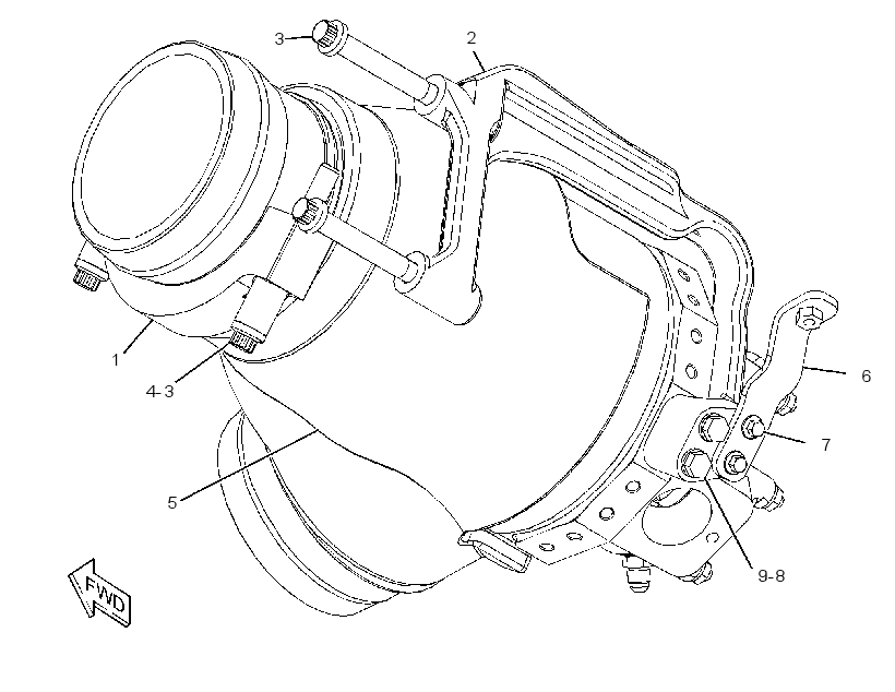 COMBUSTION & MTG GP-EXHAUST 3550802 CAT
