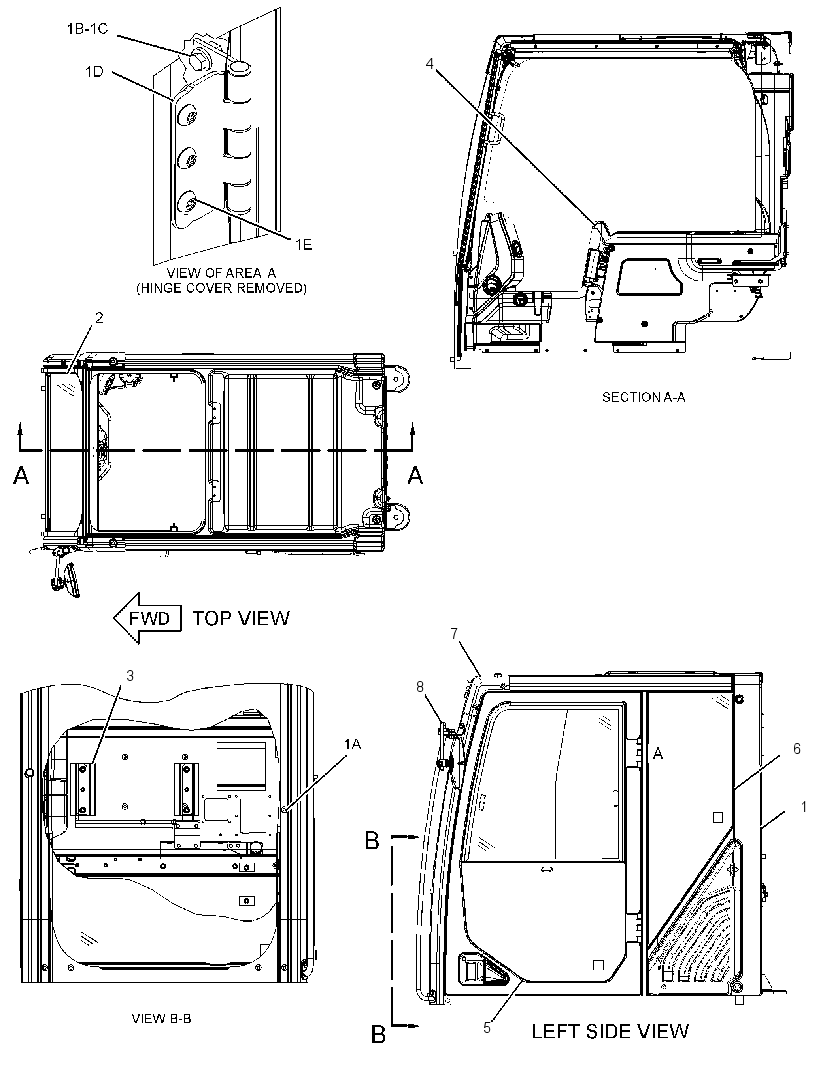 Кабина 3168938 CAT