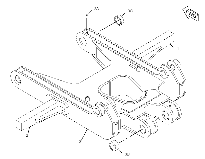 FRAME & BEARING AS 3321090 CAT