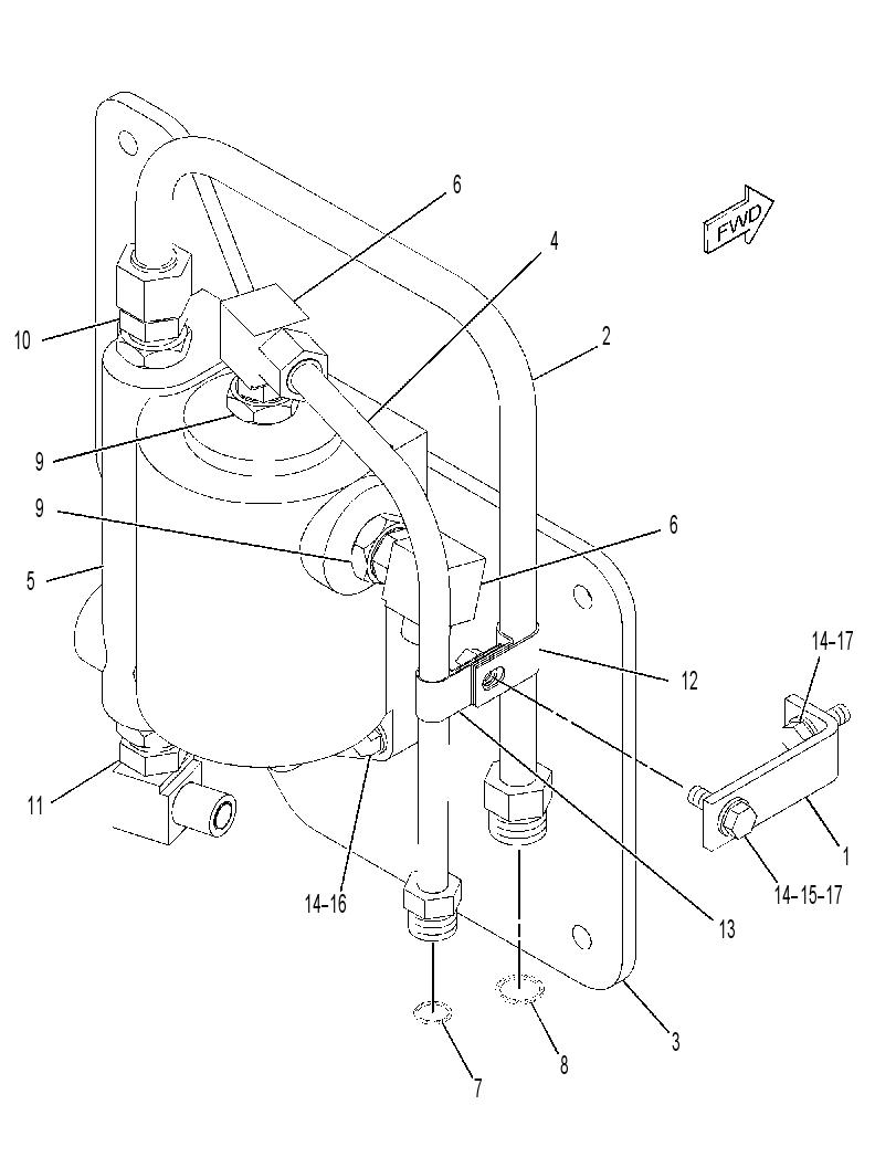 HEATER GP-FUEL 3658910 CAT