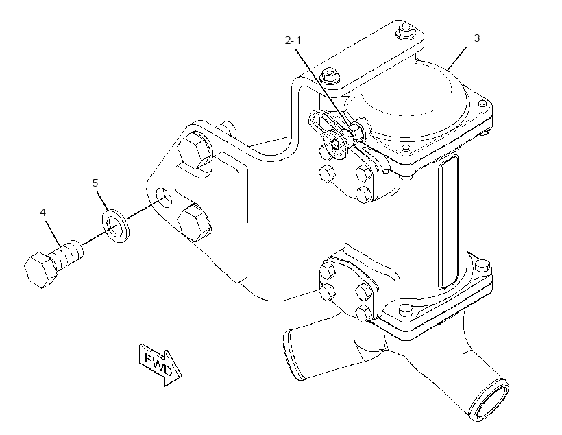 MOUNTING GP-XMSN OIL COOLER 2628360 CAT