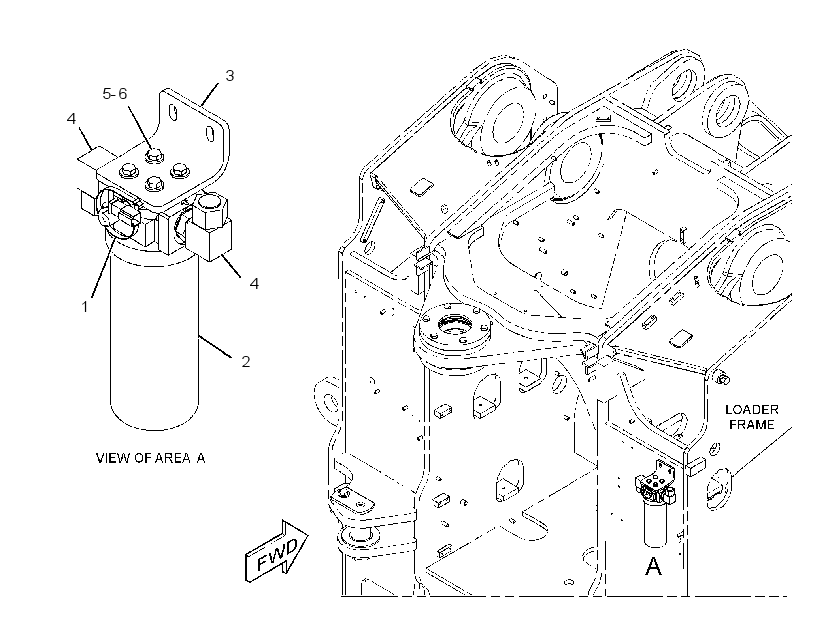 FILTER & MTG GP-CASE DRAIN 3680825 CAT