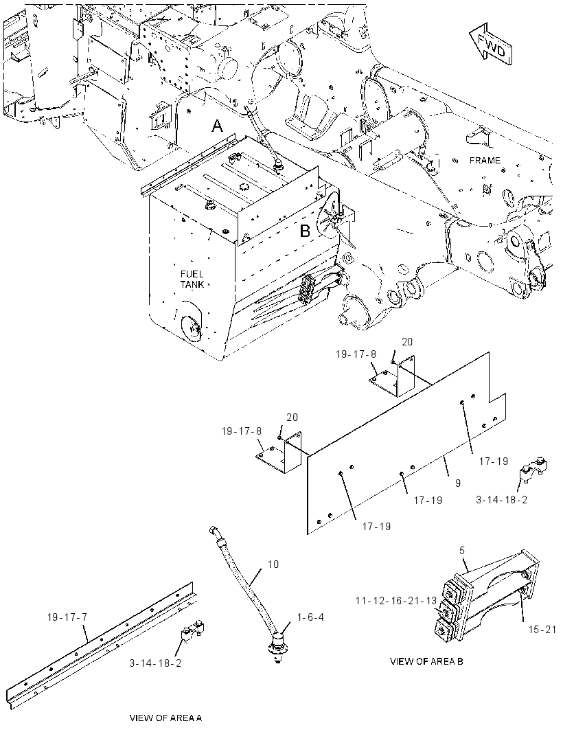 MOUNTING GP-FUEL TANK 3626672 CAT