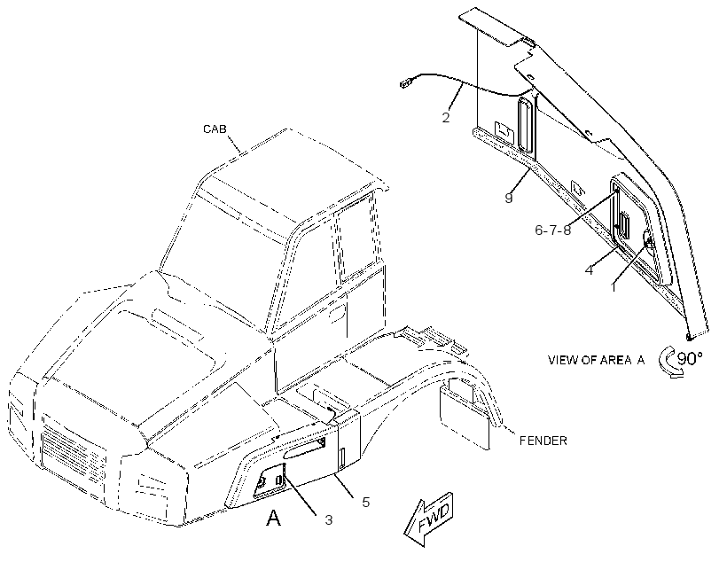 PANEL GP-FENDER 3323833 CAT