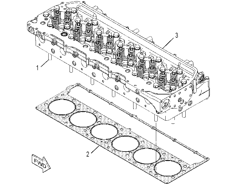 Головка блока цилиндров 3562069 CAT