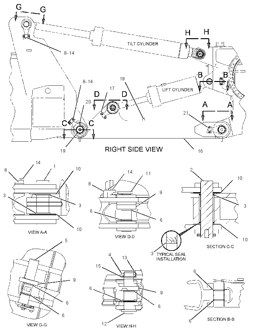 FRAME GP-RIPPER 1612419 CAT