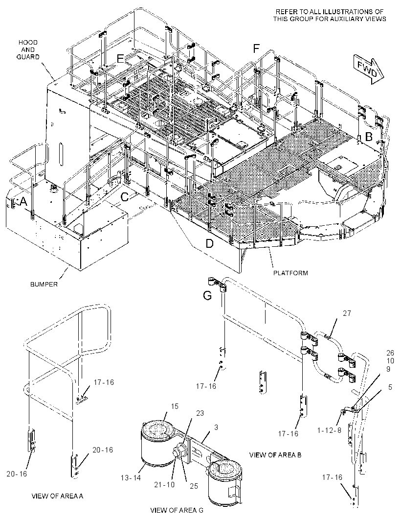 FASTENER GP-HANDRAIL 3513672 CAT