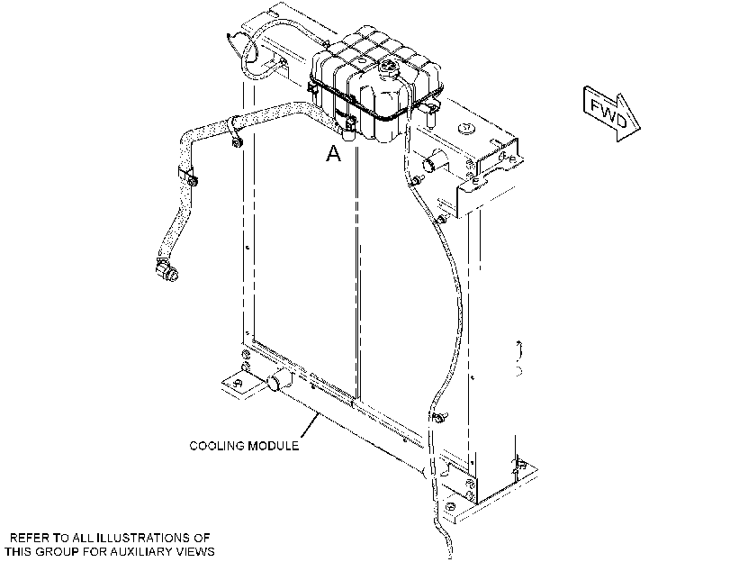 TANK & MTG GP-COOLANT 3415329 CAT