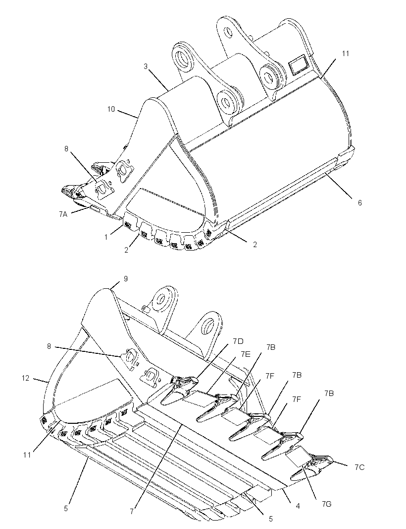 BUCKET AS-EXTREME SERV SPADE 3705749 CAT