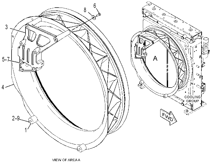 FAN SHROUD & MOUNTING GP 3415328 CAT