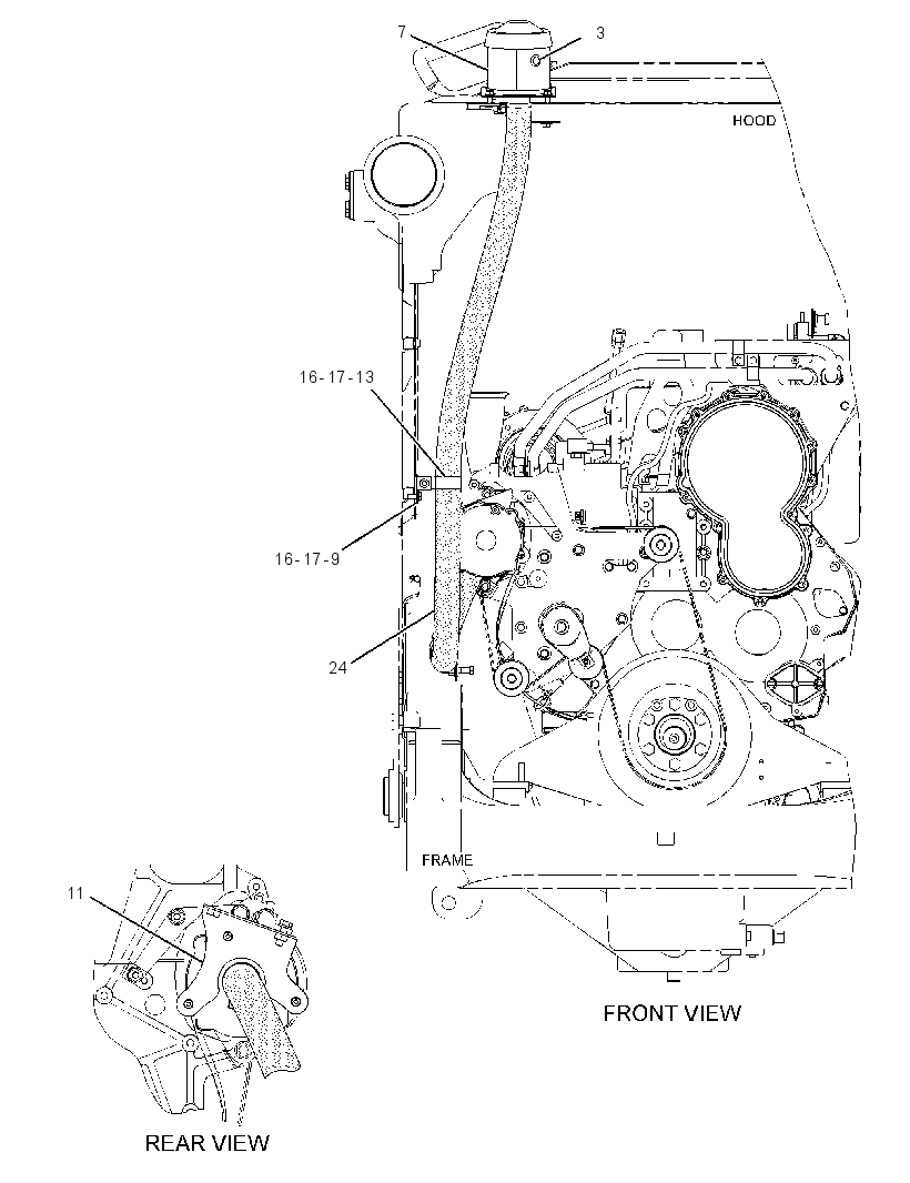 LINES GP-ALTERNATOR AIR 3503118 CAT