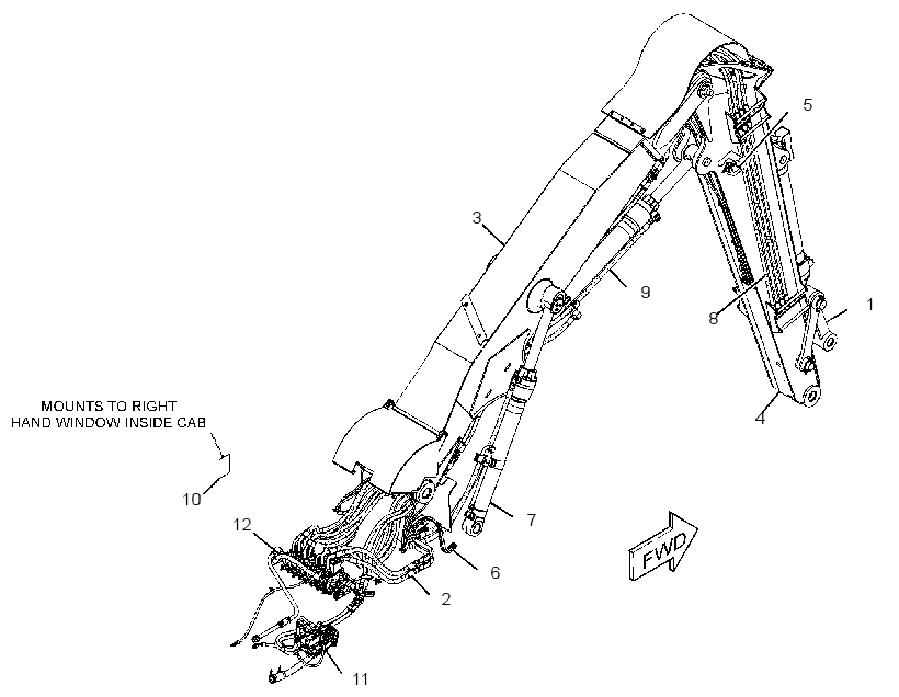 LINKAGE AR-FELLING HEAD 3766639 CAT