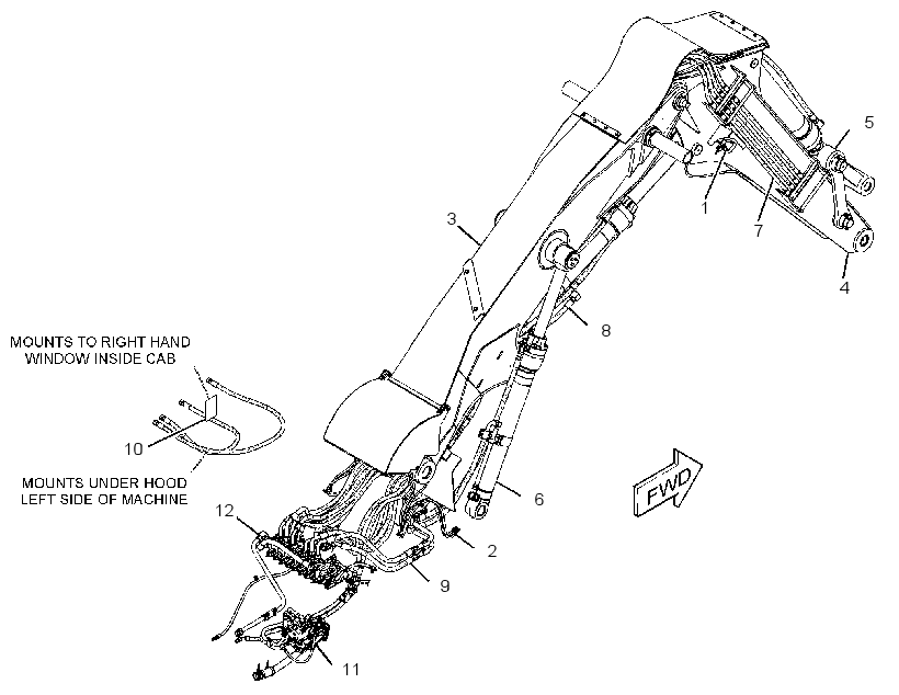 LINKAGE AR-FELLING HEAD 3766638 CAT
