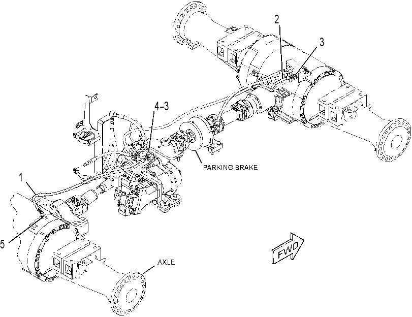 LINES GP-DIFF LOCK & PARK BK 3801533 CAT