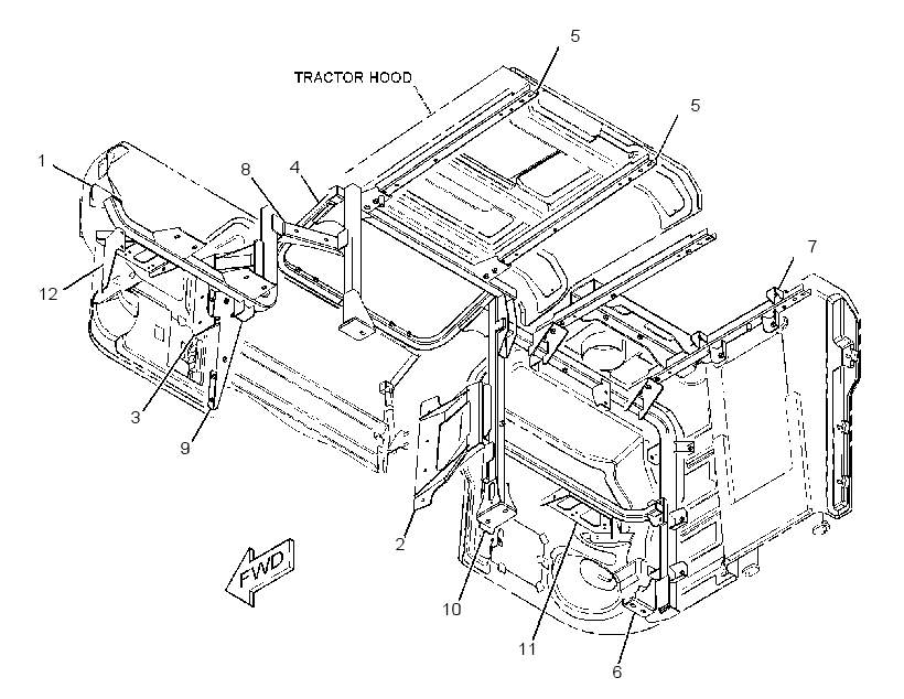 Опора капота 3094771 CAT