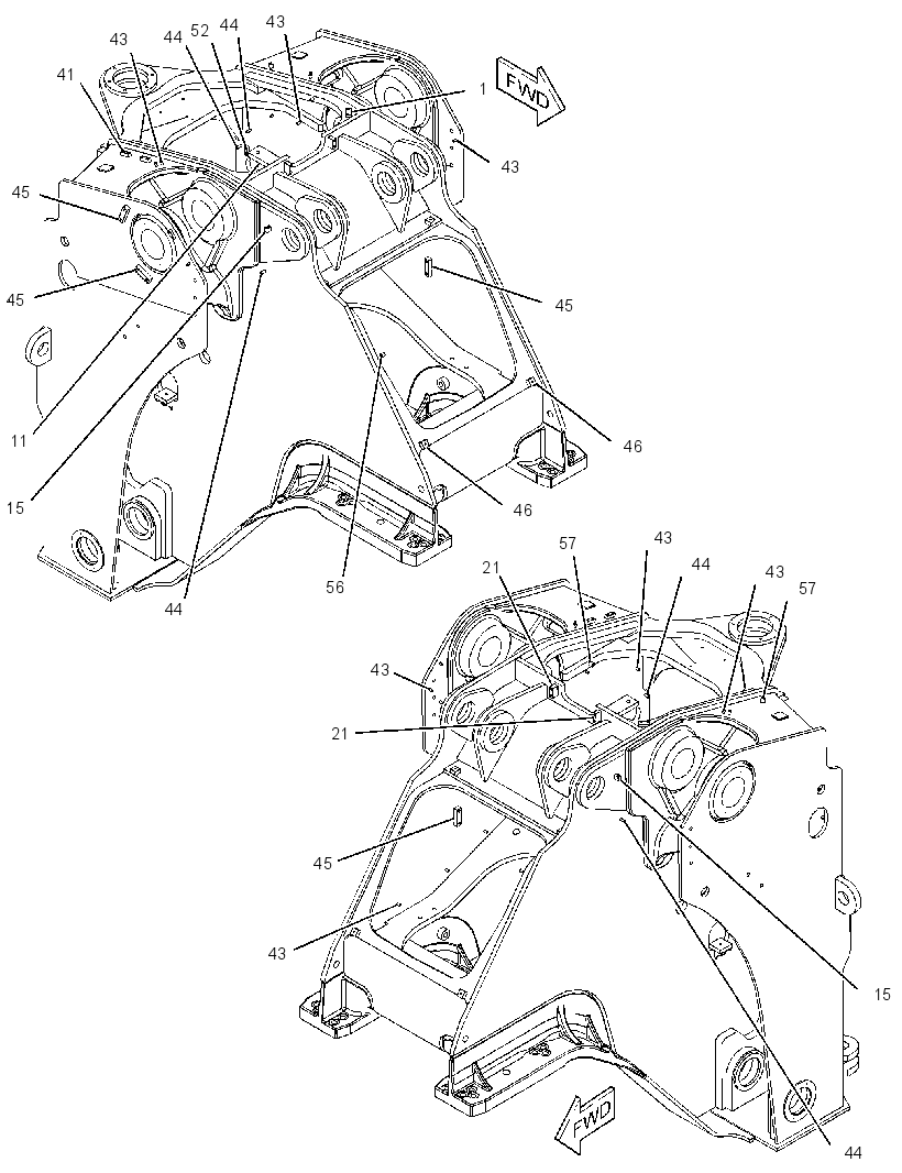 FRAME AS-LOADER 3262320 CAT