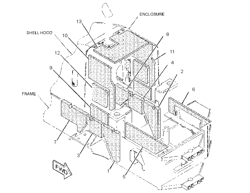 INSULATION GP-SOUND SUPPR 3224671 CAT