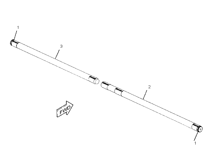 SHAFT GP-AXLE 3168757 CAT