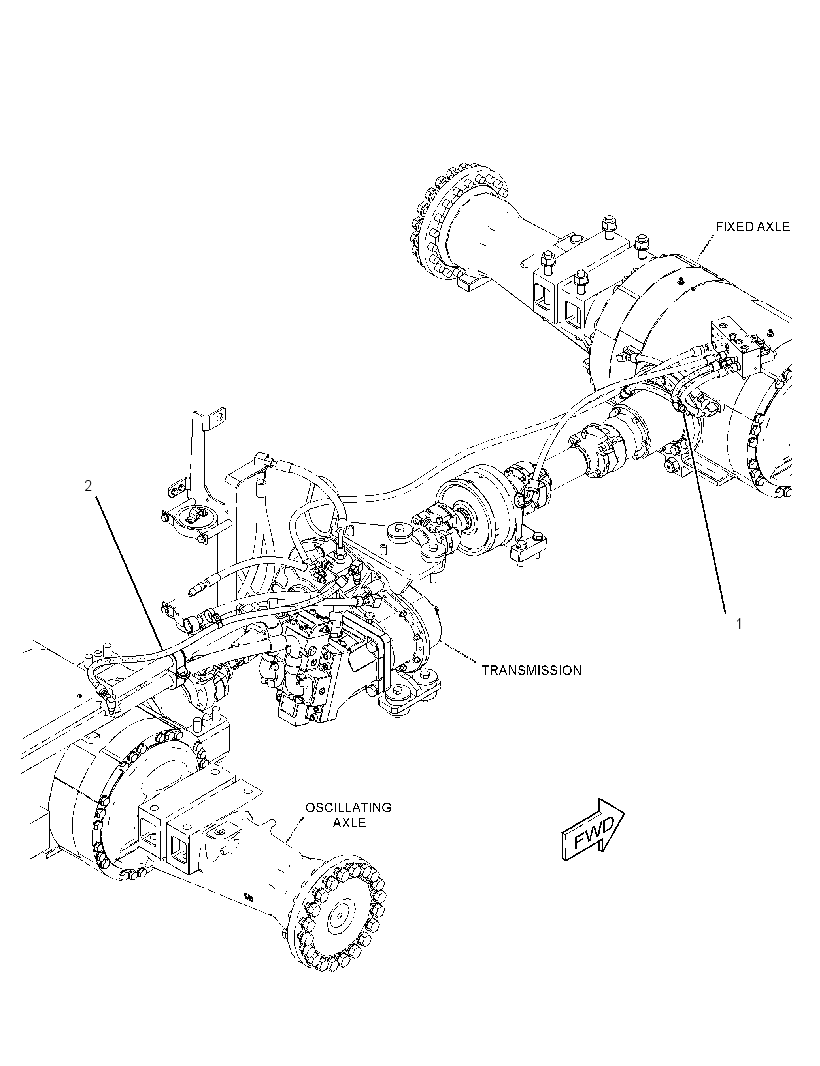LINES GP-DIFF LOCK & PARK BK 3801532 CAT