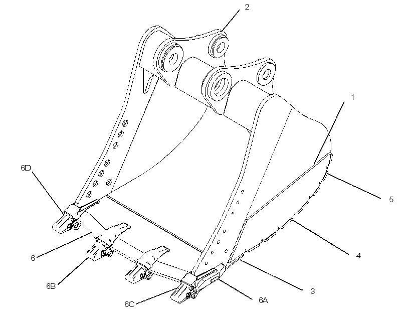 BUCKET AS-SEVERE SERVICE SPADE 3453240 CAT