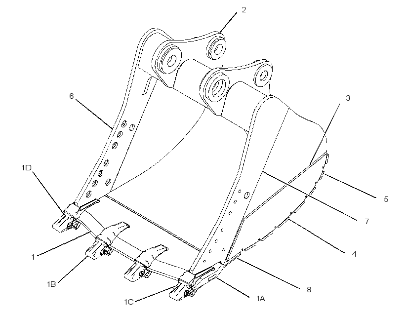 BUCKET AS-SEVERE SERVICE SPADE 3453241 CAT