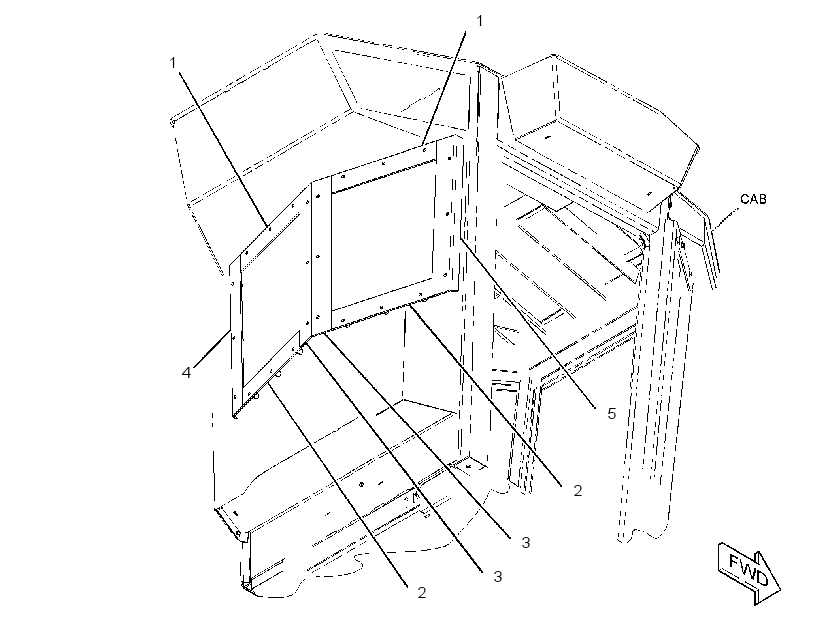 FRAME GP-WINDOW 3554545 CAT