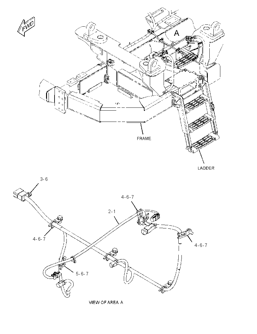 WIRING GP-LADDER 3070277 CAT