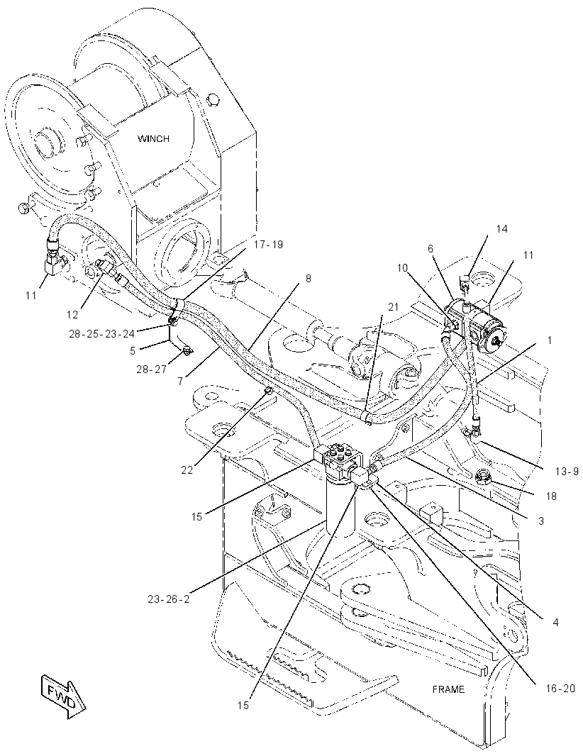 LINES GP-WINCH 2719086 CAT