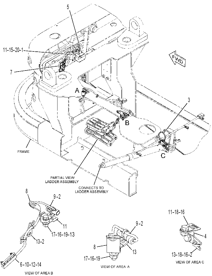 WIRING GP-LADDER 3070275 CAT