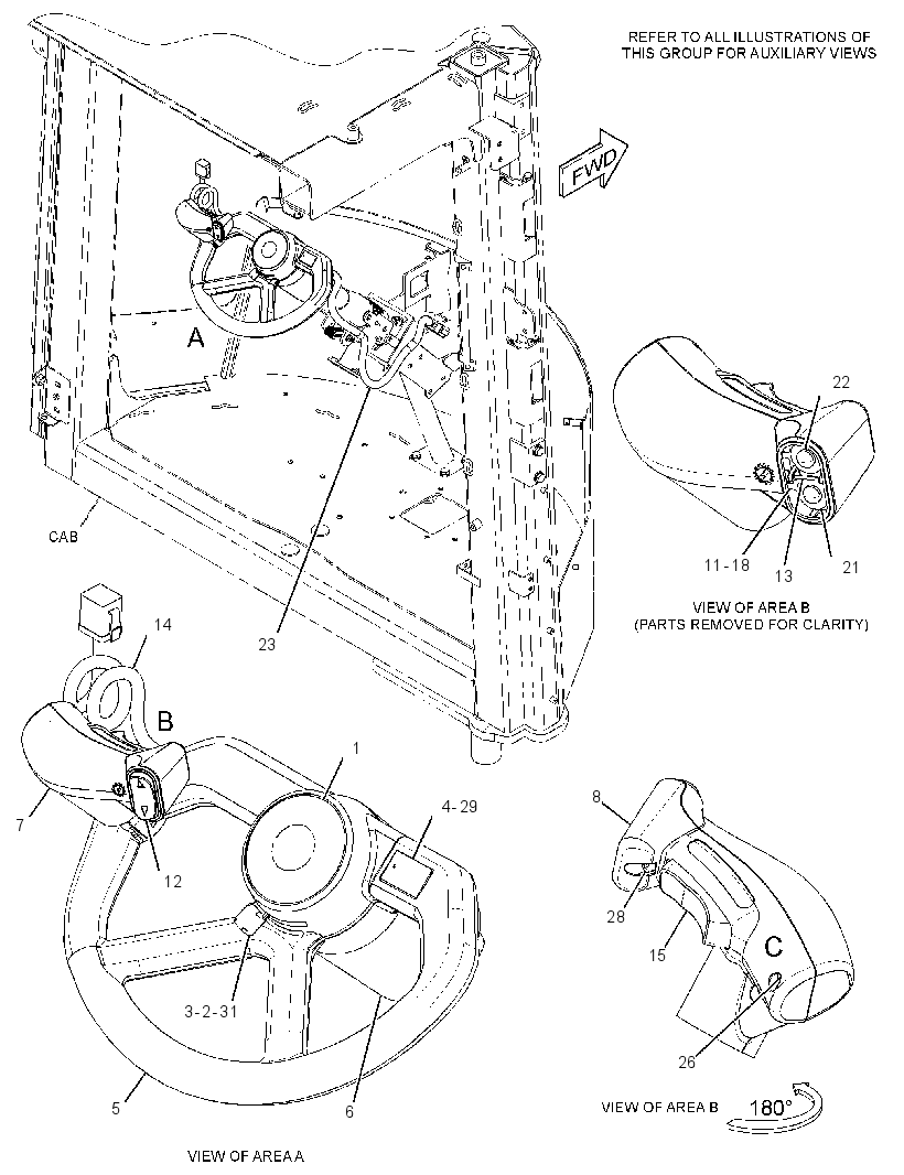 STEERING WHEEL GP 3534606 CAT
