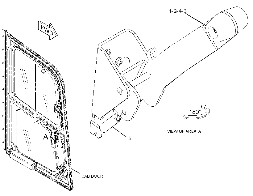 HANDLE GP-DOOR 1263489 CAT
