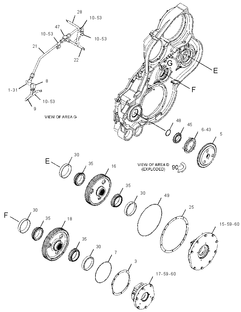 Раздаточная передача с корпусом 3206939 CAT