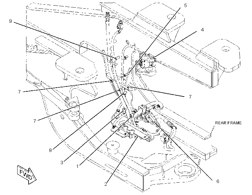 HARDWARE GP-REAR FRAME 3426332 CAT