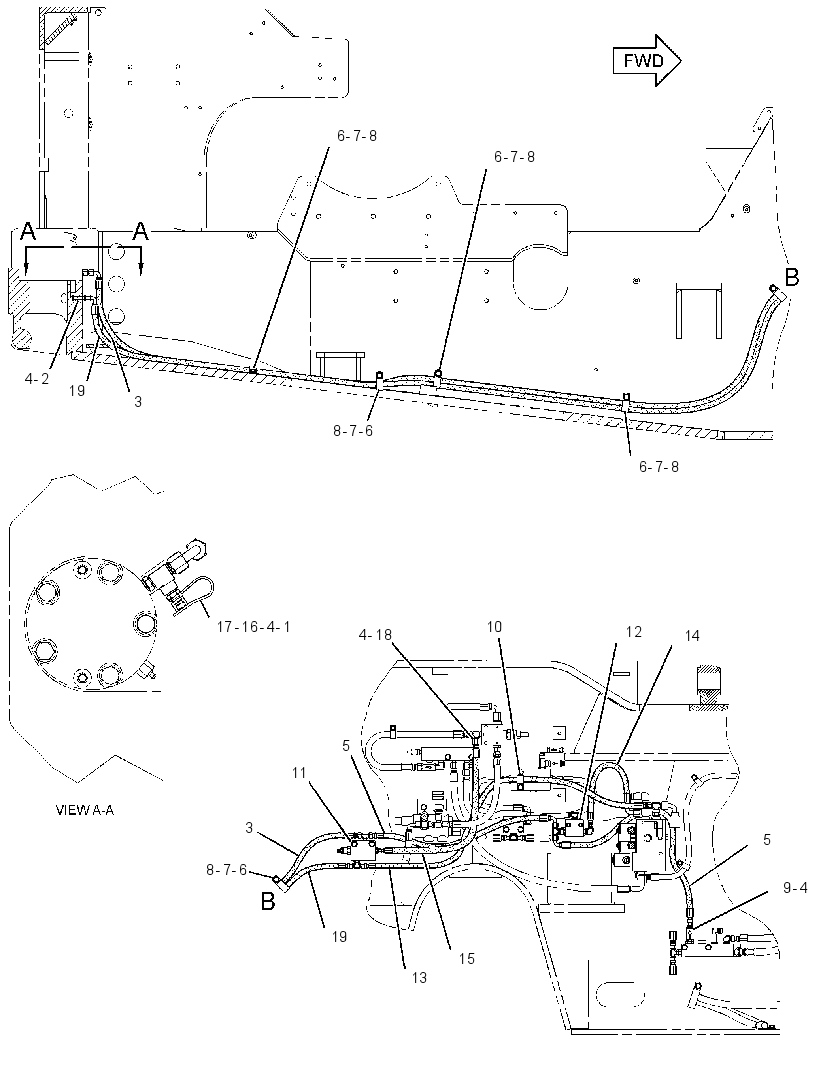 LINES GP-BRAKE RELEASE 2814865 CAT