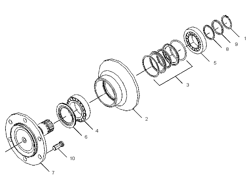 BEARING GP-MOTOR 3752201 CAT