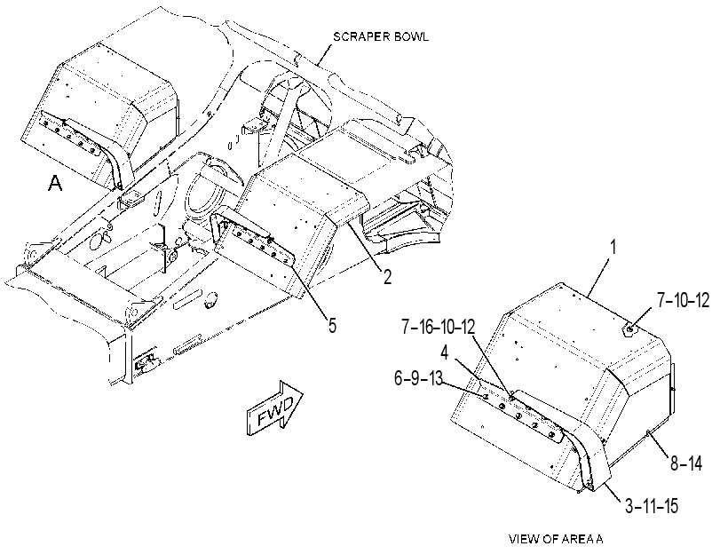 FENDER & MOUNTING GP 3094850 CAT