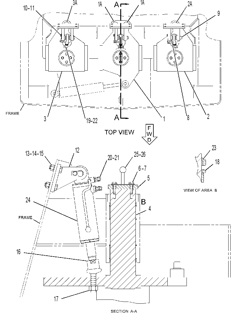 MOUNTING GP-LIFT 1165092 CAT