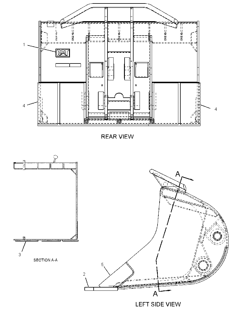 Ковш в сборе 2435577 CAT