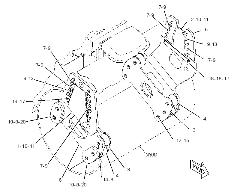 INSTALLATION GP-DRUM 3064157 CAT