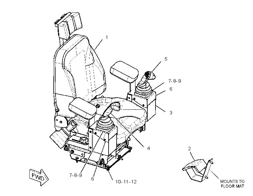 SEAT AR-SUSPENSION 3610375 CAT