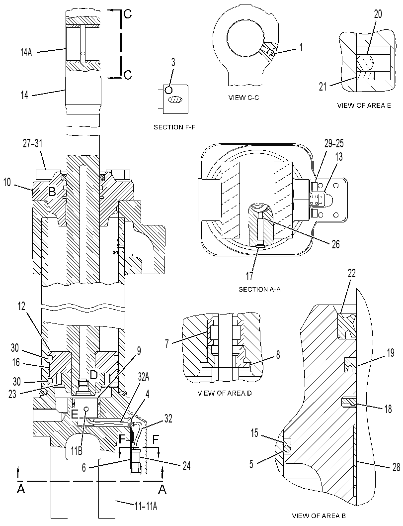 CYLINDER GP-APRON 3453022 CAT