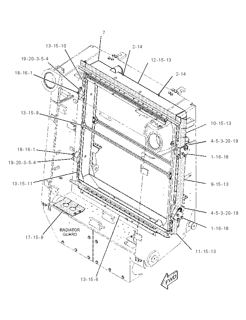 RADIATOR AR 3612120 CAT