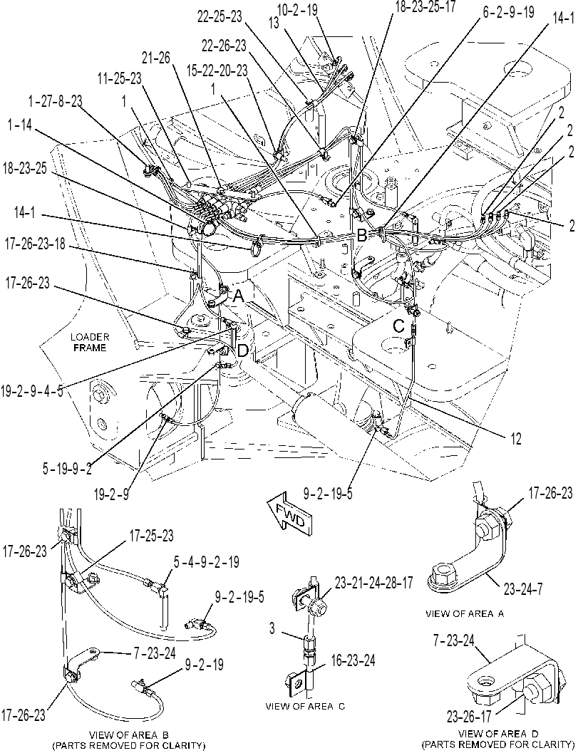 LINES GP-REAR LUBRICATION 3469935 CAT