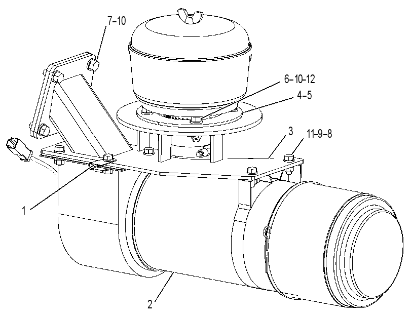 PRESSURIZER & MOUNTING GP 2353227 CAT
