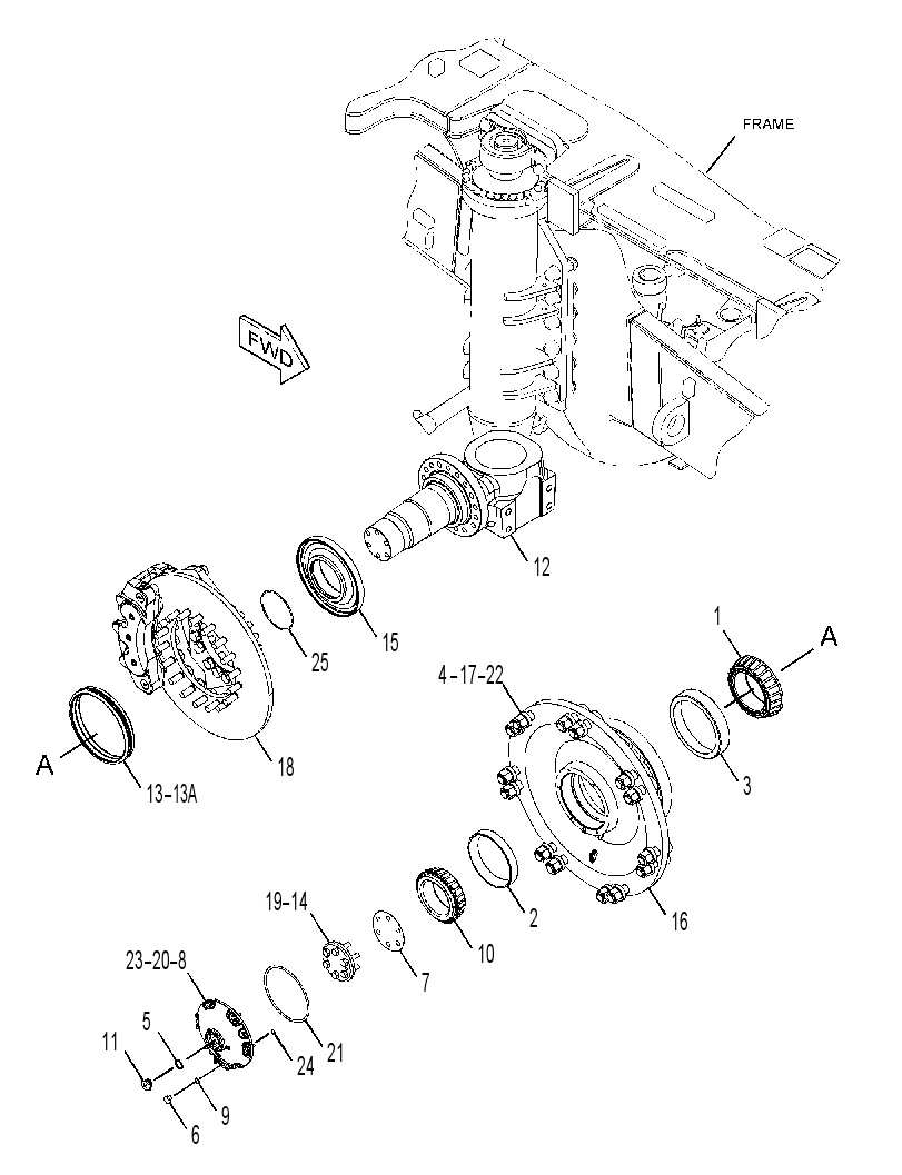 WHEEL GP-FRONT 3083240 CAT