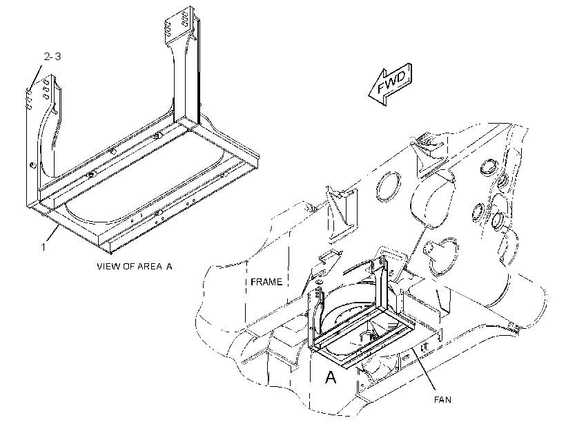 MOUNTING GP-FAN 3608953 CAT