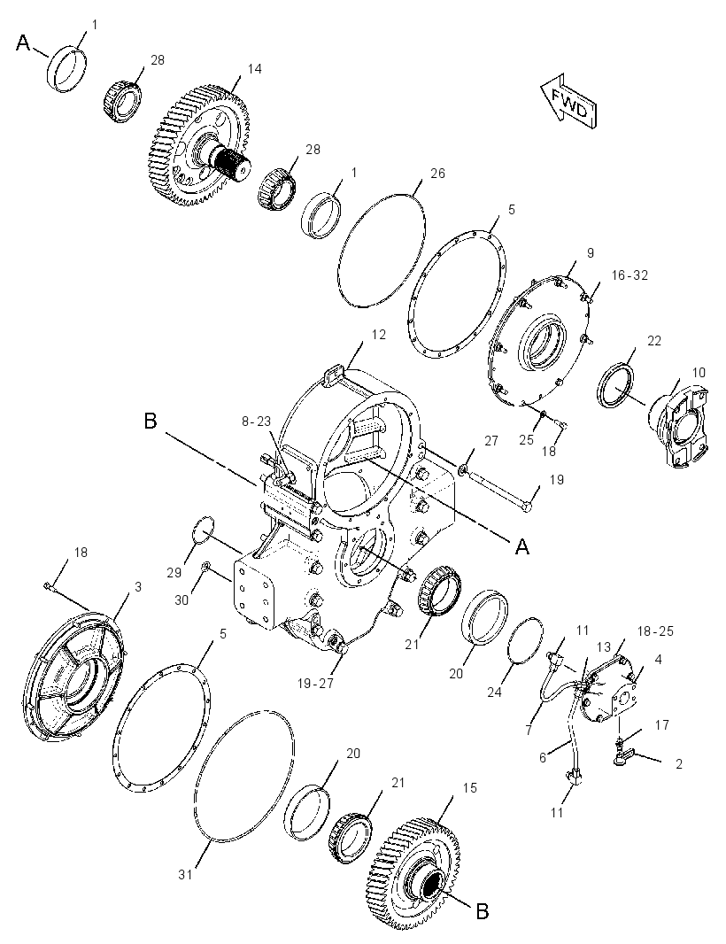 GEAR GP-INPUT TRANSFER 3476862 CAT