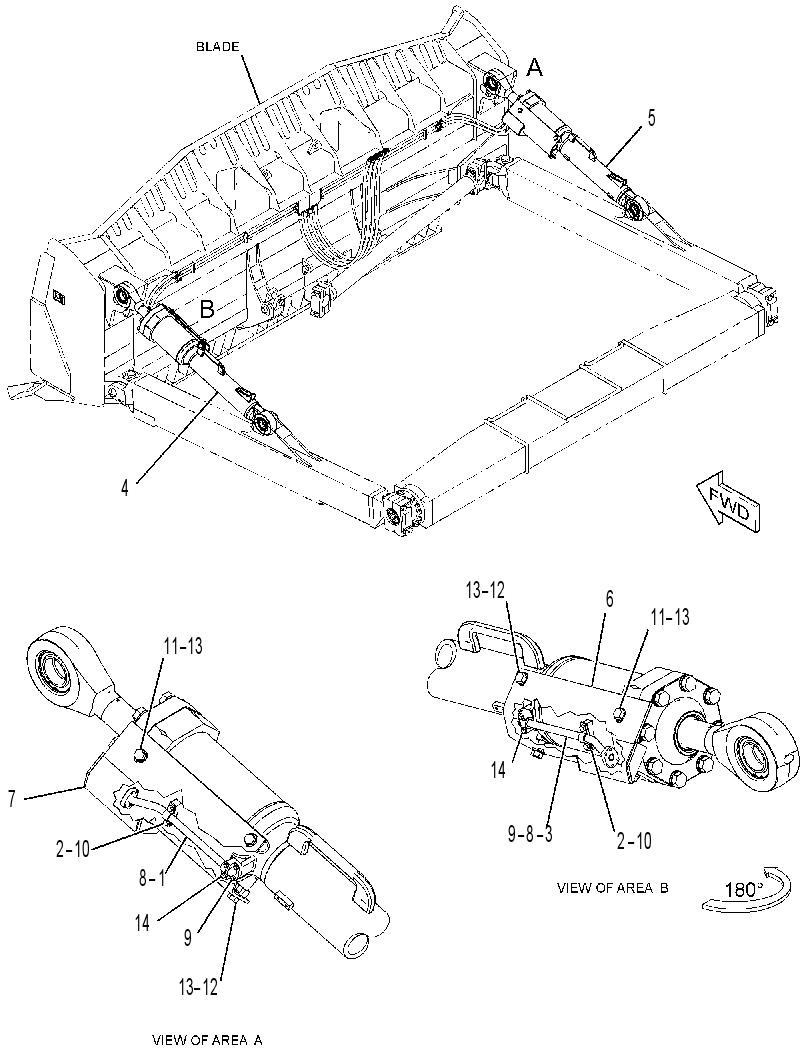 CYLINDER & MTG GP-HYDRAULIC 3472300 CAT
