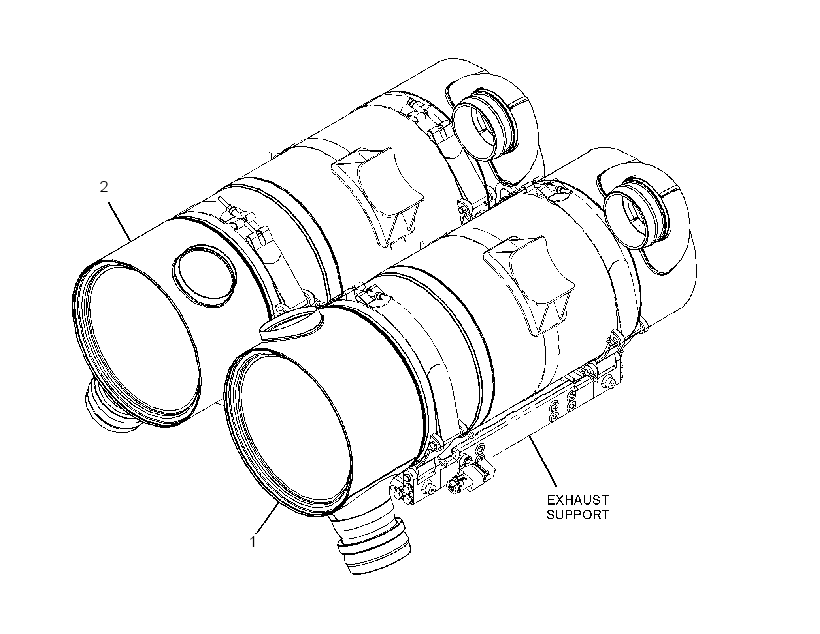 MUFFLER & CONVERTER GP 3541297 CAT