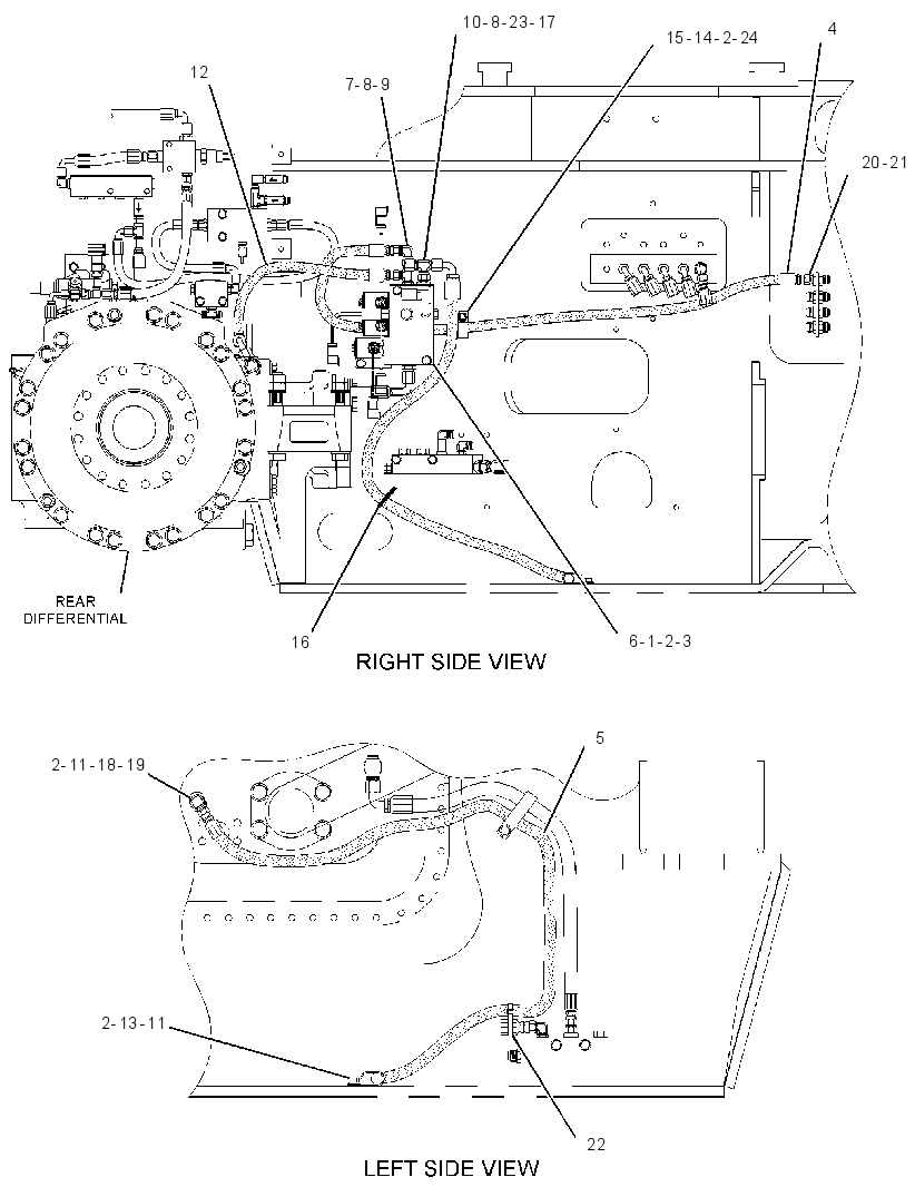 LINES GP-PARKING BRAKE 2817883 CAT